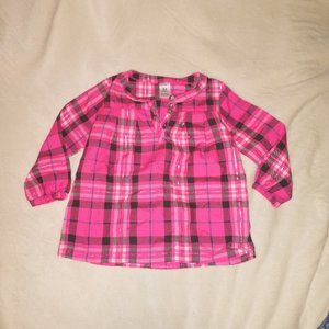 Carter's Pink Plaid Shirt